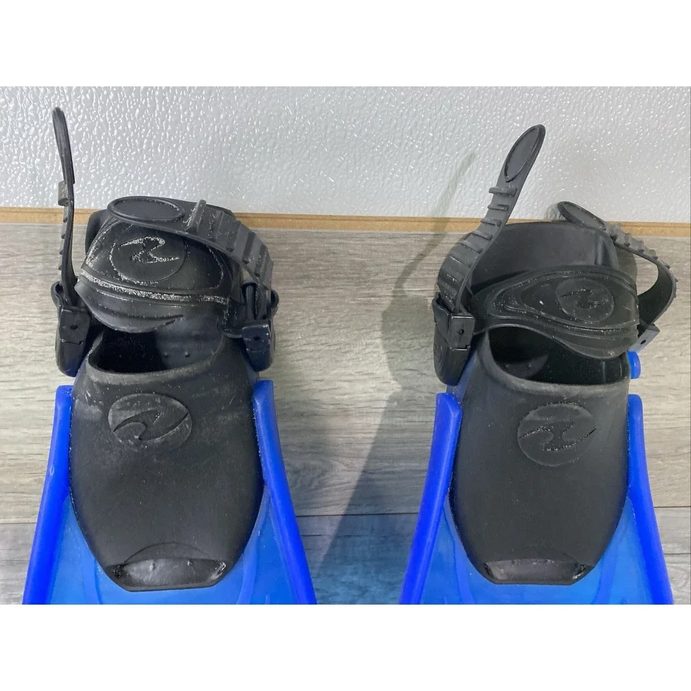 U.S. Divers Splitflex Diving Swimming Fins Flippers Blue‎ Size S Small 3-6 w Bag